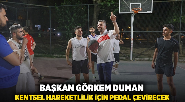 Başkan Görkem Duman kentsel hareketlilik için pedal çevirecek