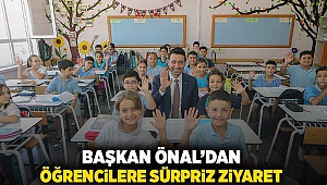 Başkan Önal'dan öğrencilere sürpriz ziyaret