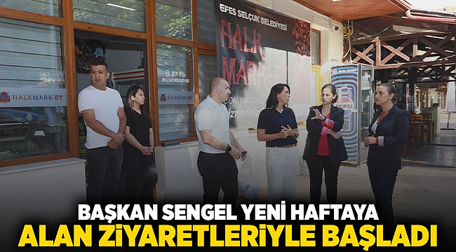 Başkan Sengel yeni haftaya alan ziyaretleri ile başladı: HALK MARK-ET açılıyor