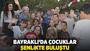 Bayraklı'da çocuklar şenlikte buluştu