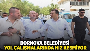 Bornova Belediyesi yol çalışmalarında hız kesmiyor