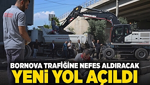 Bornova trafiğine nefes aldıracak yeni yol açıldı