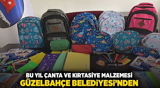 Bu Yıl Çanta ve Kırtasiye Malzemesi Güzelbahçe Belediyesi’nden