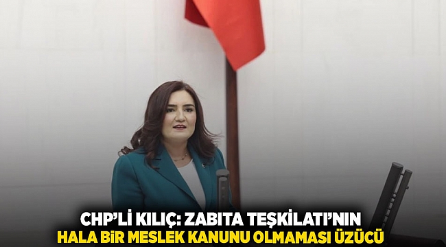 CHP'li Kılıç: Zabıta Teşkilatı'nın hala bir meslek kanunu olmaması üzücü