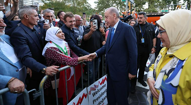 Cumhurbaşkanı Erdoğan, ABD'de sevgi gösterileriyle karşılandı