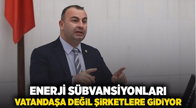 Enerji sübvansiyonları vatandaşa değil, şirketlere gidiyor