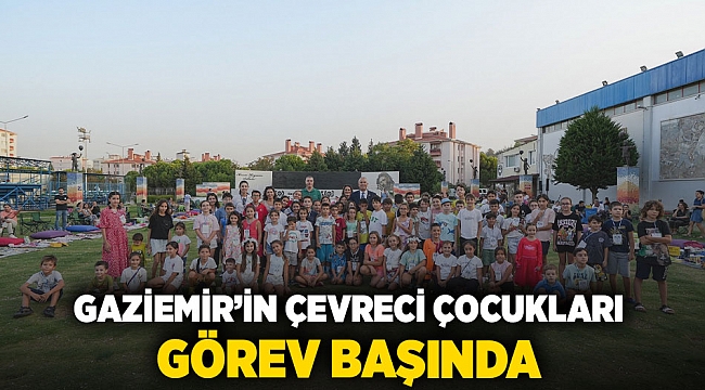 Gaziemir’in çevreci çocukları görev başında