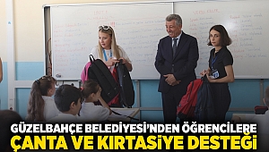 Güzelbahçe Belediyesi’nden öğrencilere çanta ve kırtasiye desteği