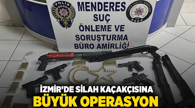 İzmir'de silah kaçakçısına büyük operasyon