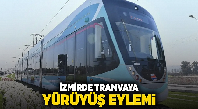 İzmir'de tramvaya yürüyüş engeli