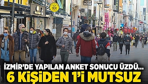 İzmir'de yapılan anket sonucu üzdü... 6 kişiden 1’i mutsuz