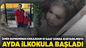 İzmir depreminde enkazdan 91 saat sonra kurtarılmıştı: Ayda ilkokula başladı