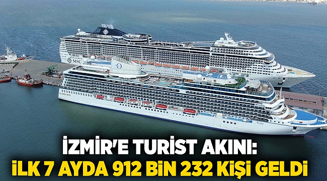 İzmir'e turist akını: ilk 7 ayda 912 bin 232 kişi geldi