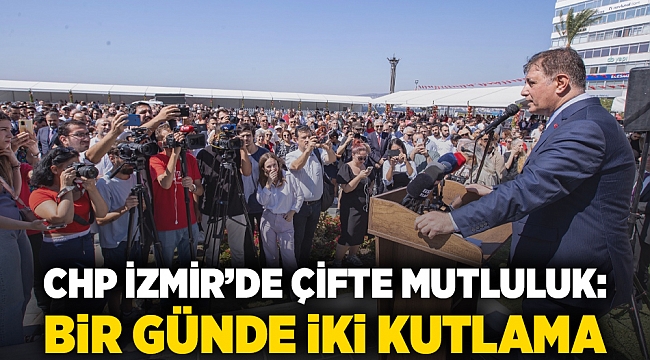 İzmir’in kurtuluşunun 102’nci CHP’nin kuruluşunun 101’inci yıl dönümü kutlandı