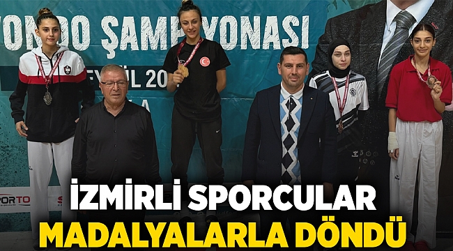 İzmirli sporcular madalyalarla döndü