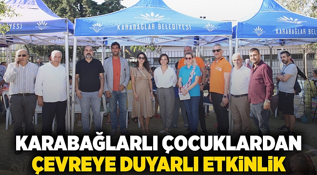 Karabağlarlı çocuklardan çevreye duyarlı etkinlik