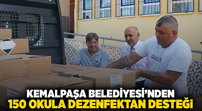 KEMALPAŞA BELEDİYESİ’NDEN 150 OKULA DEZENFEKTAN DESTEĞİ