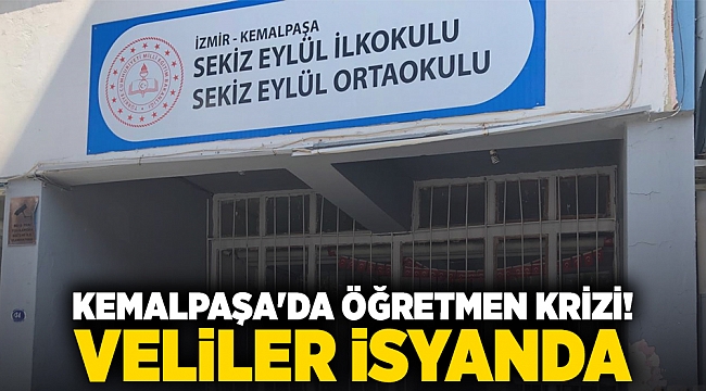 Kemalpaşa'da Öğretmen Krizi! Sekiz Eylül İlköğretim Okulu'nda Veliler İsyanda