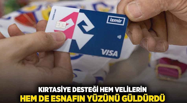 Kırtasiye desteği hem velilerin hem de esnafın yüzünü güldürdü