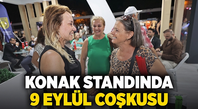 Konak standında 9 Eylül coşkusu