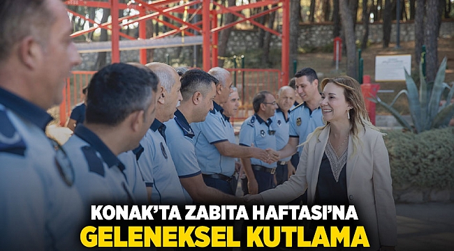 Konak’ta Zabıta Haftası’na geleneksel kutlama