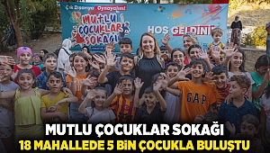 ‘Mutlu Çocuklar Sokağı’ 18 mahallede 5 bin çocukla buluştu