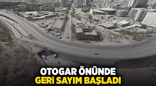 Otogar önünde geri sayım başladı