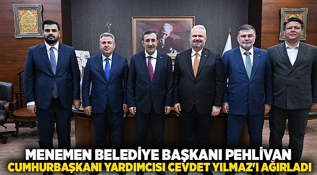 PEHLİVAN, CUMHURBAŞKANI YARDIMCISI CEVDET YILMAZ'I AĞIRLADI