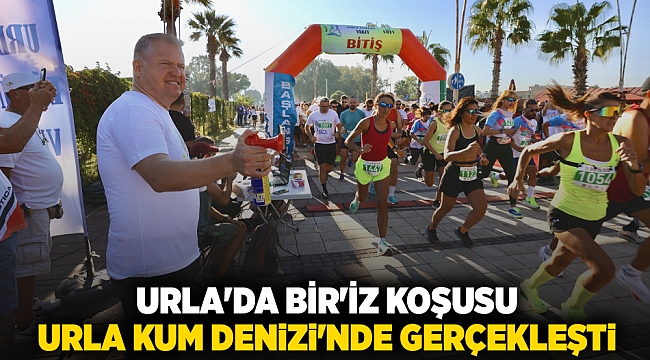 Urla'da Bir'İZ koşusu Urla Kum Denizi’nde gerçekleşti