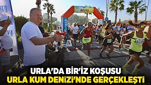 Urla'da Bir'İZ koşusu Urla Kum Denizi’nde gerçekleşti