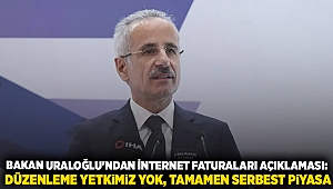 Bakan Uraloğlu'ndan internet faturaları açıklaması: Düzenleme yetkimiz yok, tamamen serbest piyasa