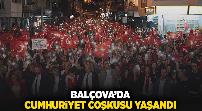 Balçova’da Cumhuriyet coşkusu yaşandı