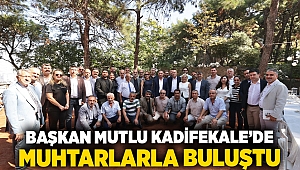 Başkan Mutlu Kadifekale’de muhtarlarla buluştu