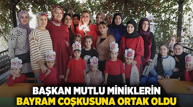 Başkan Mutlu miniklerin bayram coşkusuna ortak oldu