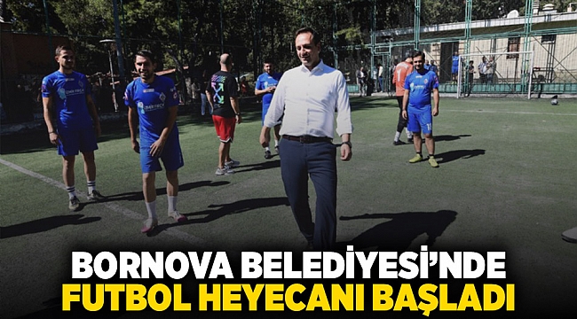 Başlama vuruşu Başkan Eşki’den... Bornova'da futbol heyecanı başladı