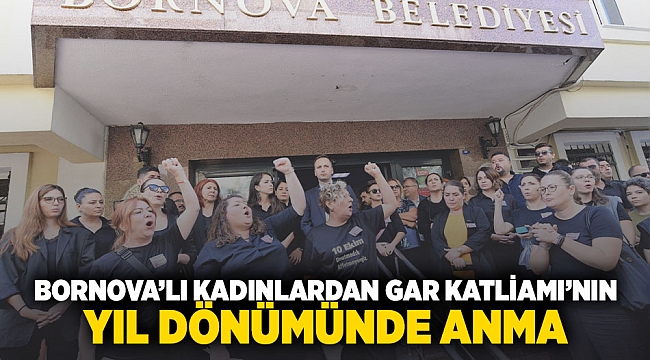 Bornovalı kadınlardan Gar Katliamı’nın yıldönümünde anma