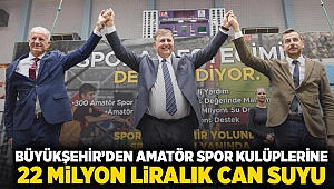 Büyükşehir’den amatör spor kulüplerine 22 milyon liralık can suyu