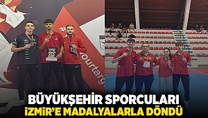 Büyükşehir’in sporcuları İzmir’e madalyalarla döndü