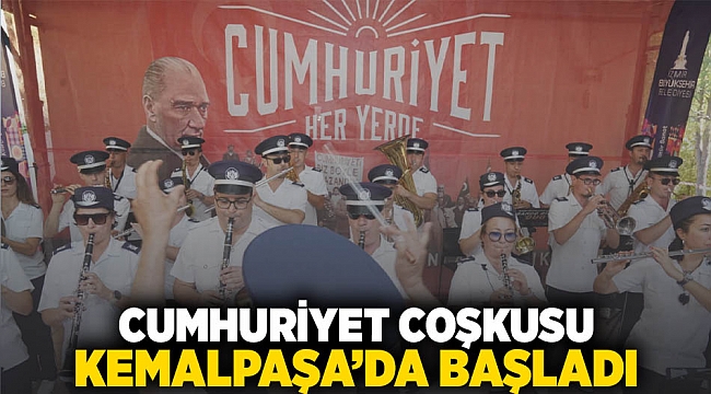 Cumhuriyet coşkusu Kemalpaşa'da başladı