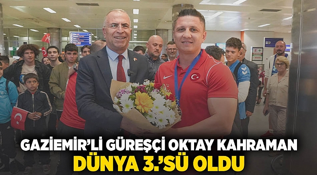 Gaziemirli güreşçi Oktay Kahraman dünya 3.’sü oldu