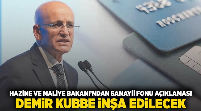 Hazine ve Maliye Bakanı'ndan sanayii fonu açıklaması: Demir kubbe inşa edilecek