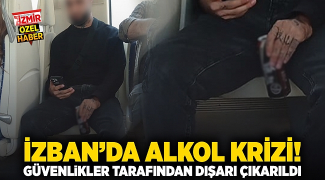 İZBAN'da Alkol Krizi! Güvenlikler Tarafından Dışarı Çıkarıldı