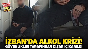 İZBAN'da Alkol Krizi! Güvenlikler Tarafından Dışarı Çıkarıldı