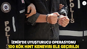 İzmir'de uyuşturucu operasyonu: 100 kök hint keneviri ele geçirildi!