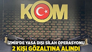 İzmir'de yasa dışı silah operasyonu: 2 kişi gözaltına alındı