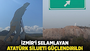 İzmir’i selamlayan Atatürk silueti güçlendirildi