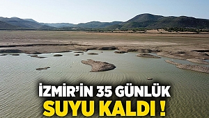 İzmir'in 35 günlük suyu kaldı