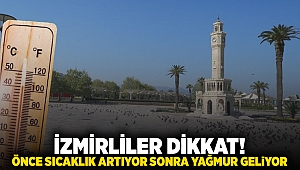 İzmirliler dikkat: Önce sıcaklık artıyor sonra yağmur geliyor