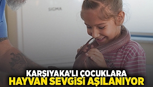  Karşıyakalı çocuklara hayvan sevgisi aşılanıyor