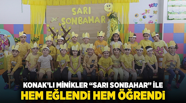 Konaklı minikler “Sarı Sonbahar” ile hem eğlendi hem öğrendi